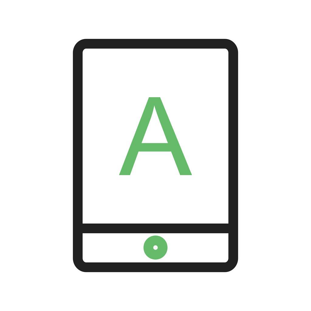 Mobile Application Line Green Black Icon