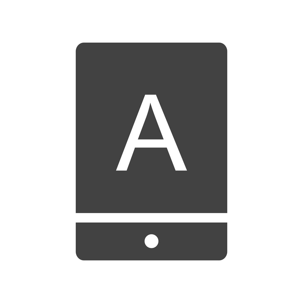 Mobile Application Glyph Icon