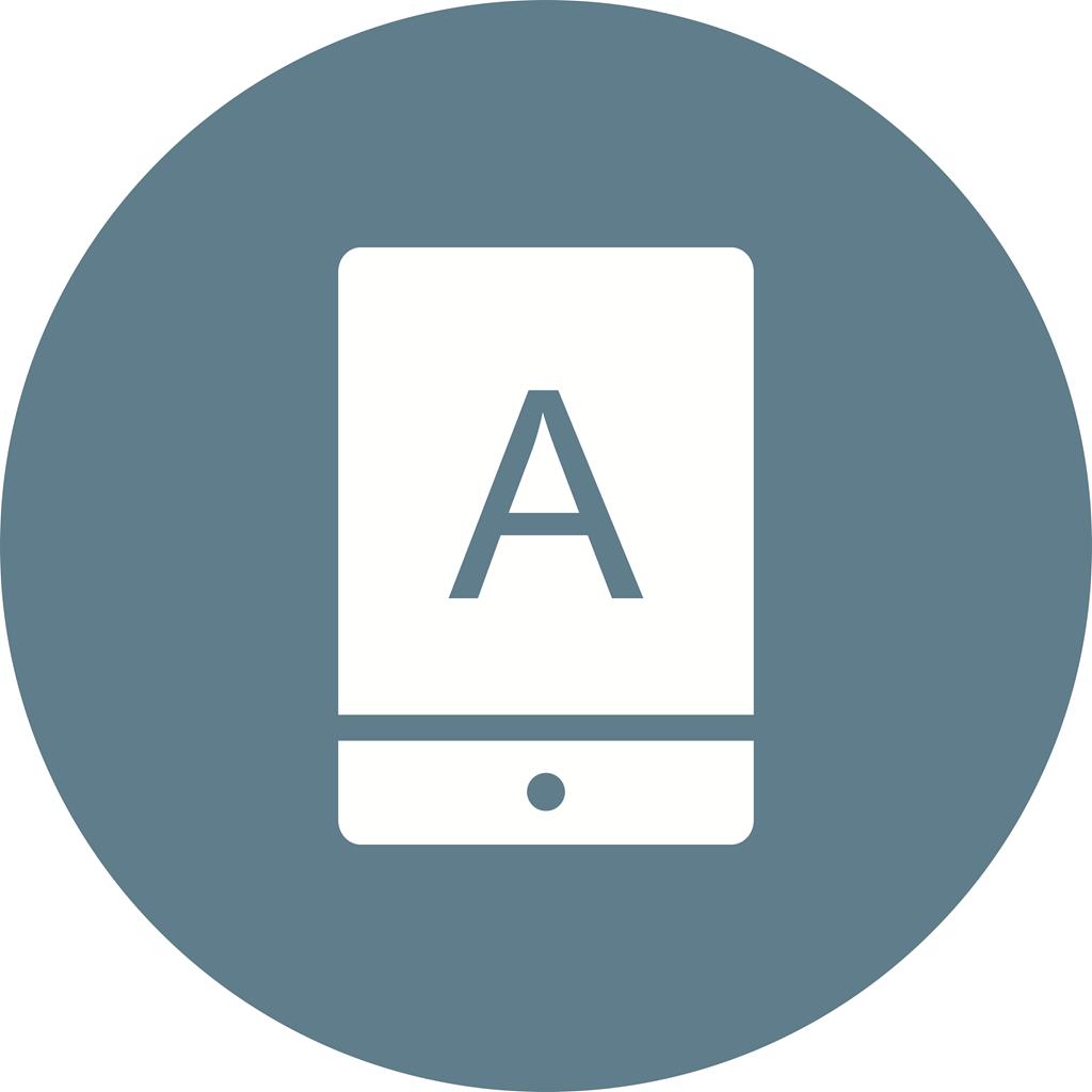 Mobile Application Flat Round Icon