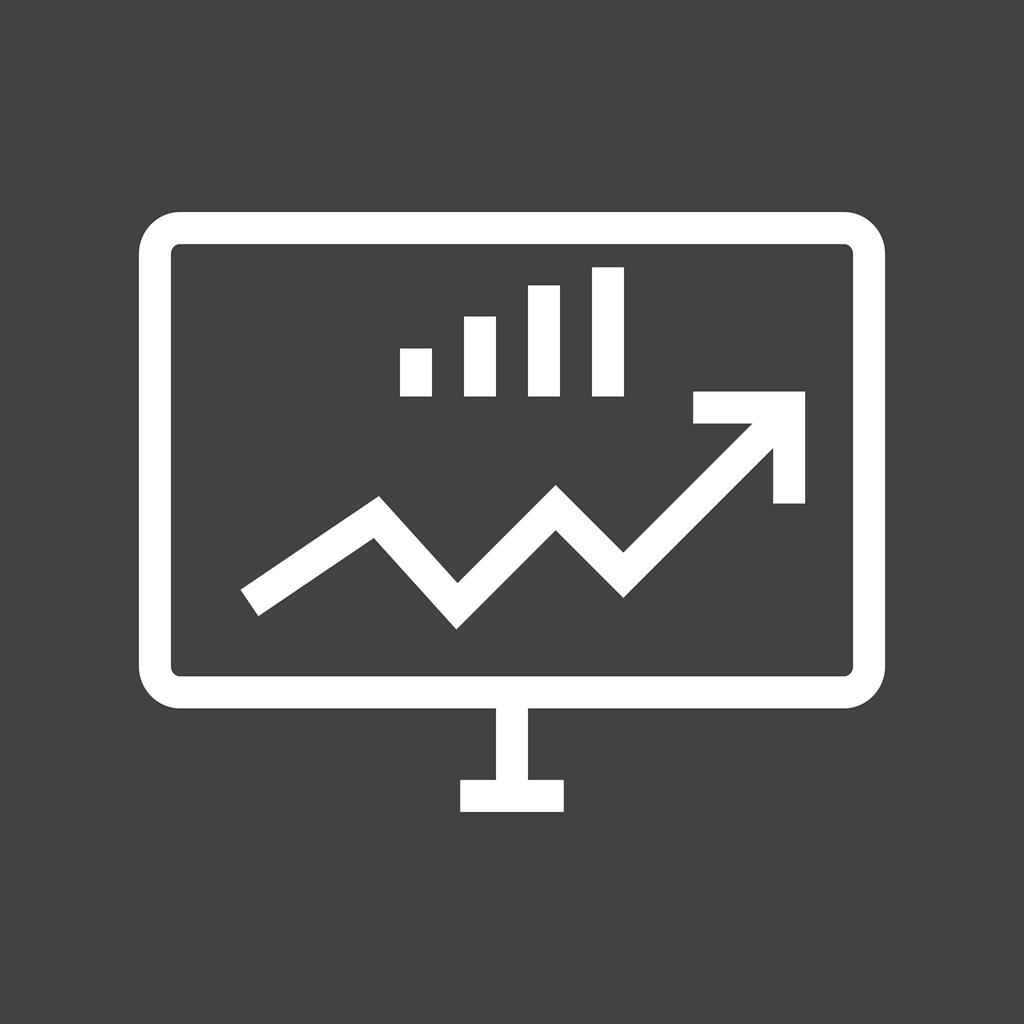 SEO Monitoring Line Inverted Icon