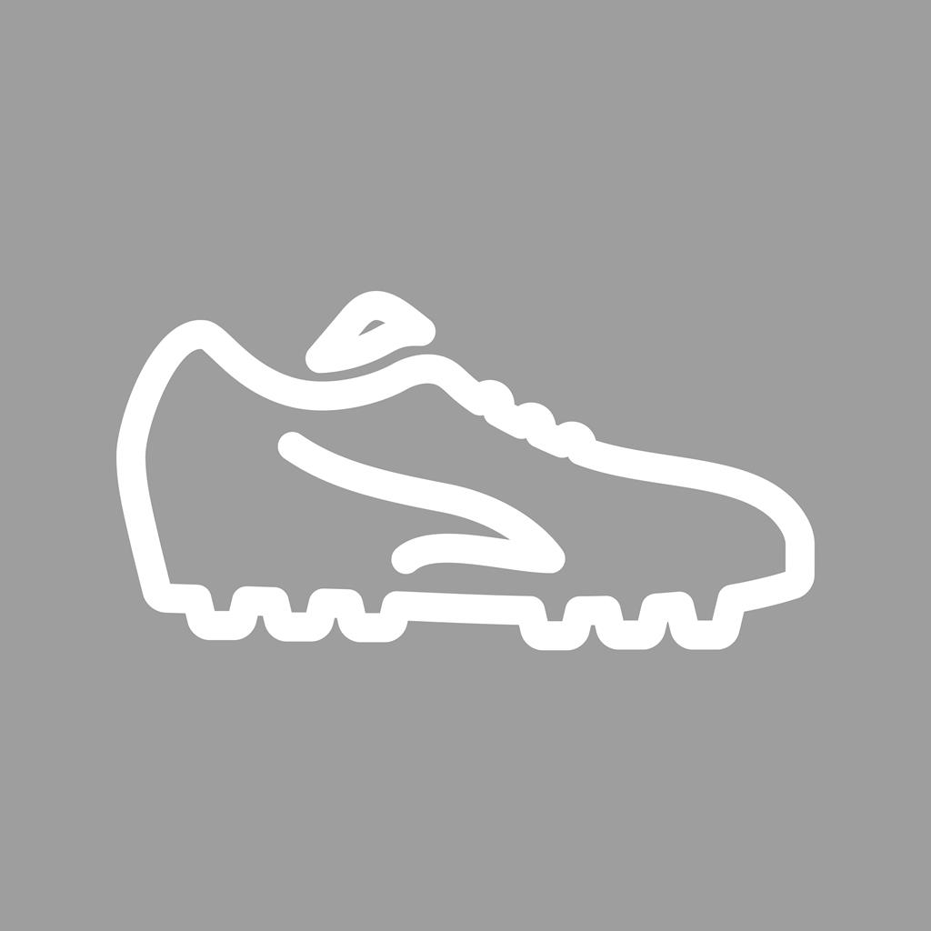 Football Shoes Line Multicolor B/G Icon - IconBunny