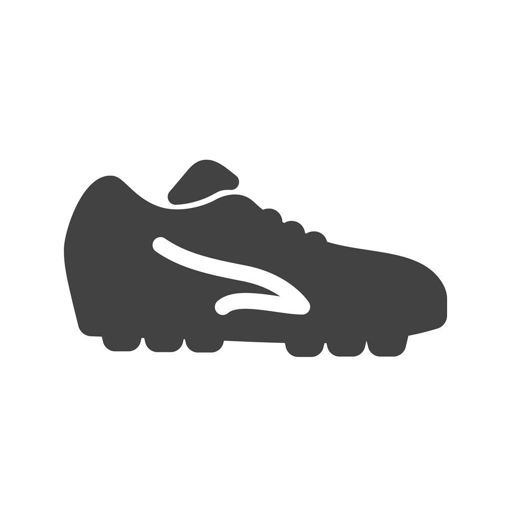 Football Shoes Glyph Icon - IconBunny