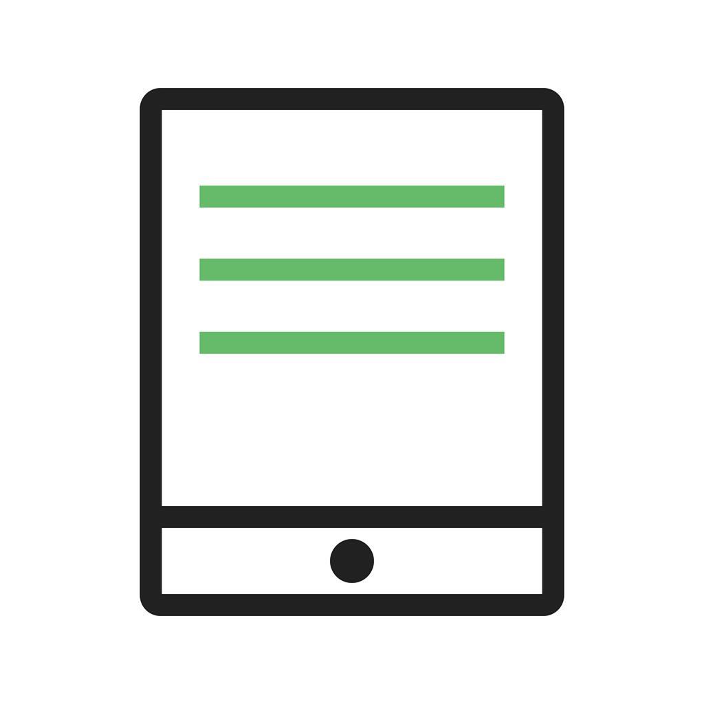 Smart Device Line Green Black Icon