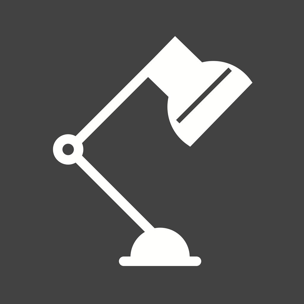 Lamp Glyph Inverted Icon