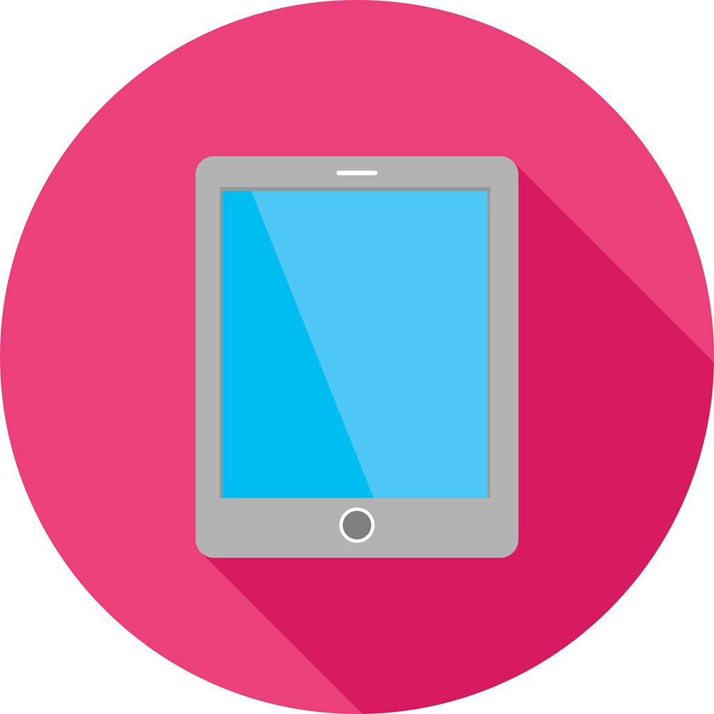 Tablet Flat Shadowed Icon - IconBunny