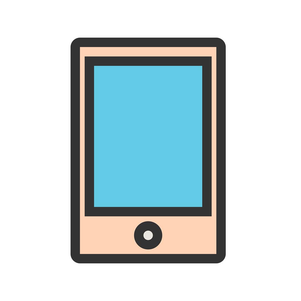Tablet Line Filled Icon - IconBunny