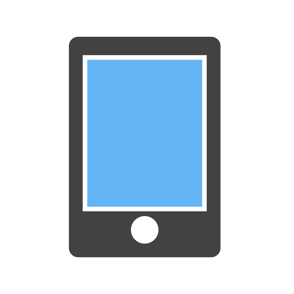 Tablet Blue Black Icon - IconBunny