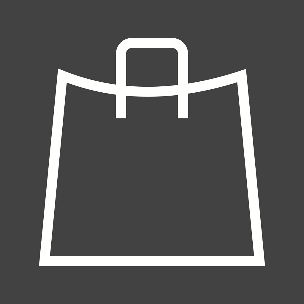 Shopping Bags Line Inverted Icon