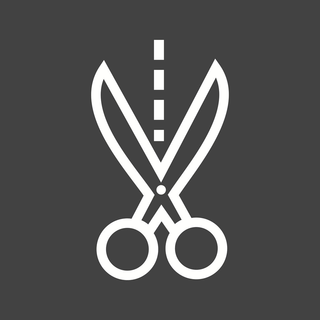 Cut Line Inverted Icon