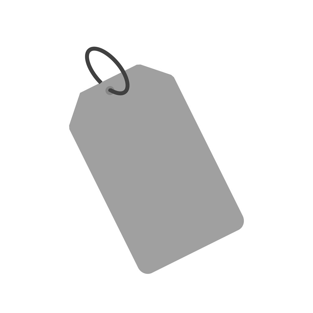 Price Tag Greyscale Icon