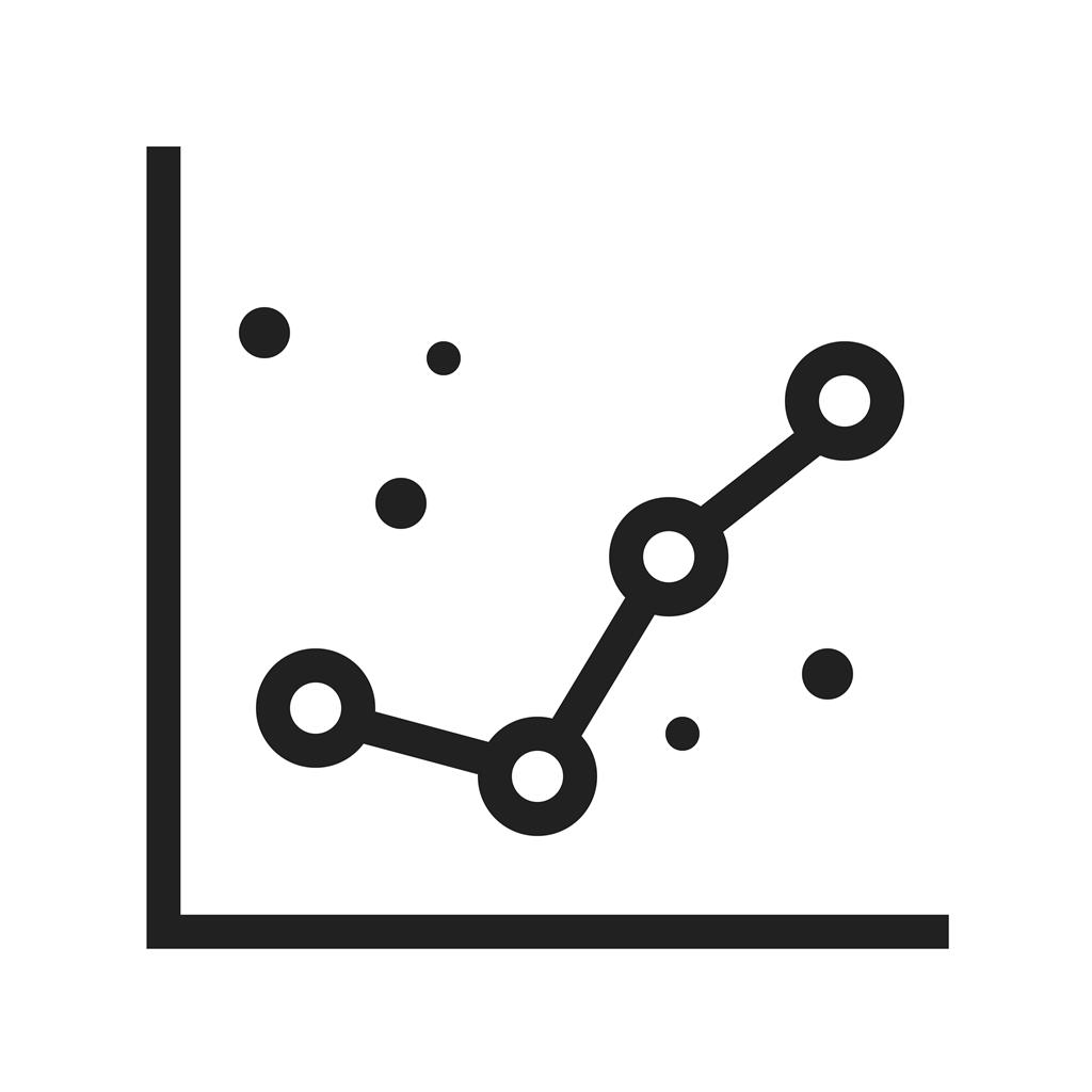 Dotted Graphs Line Icon