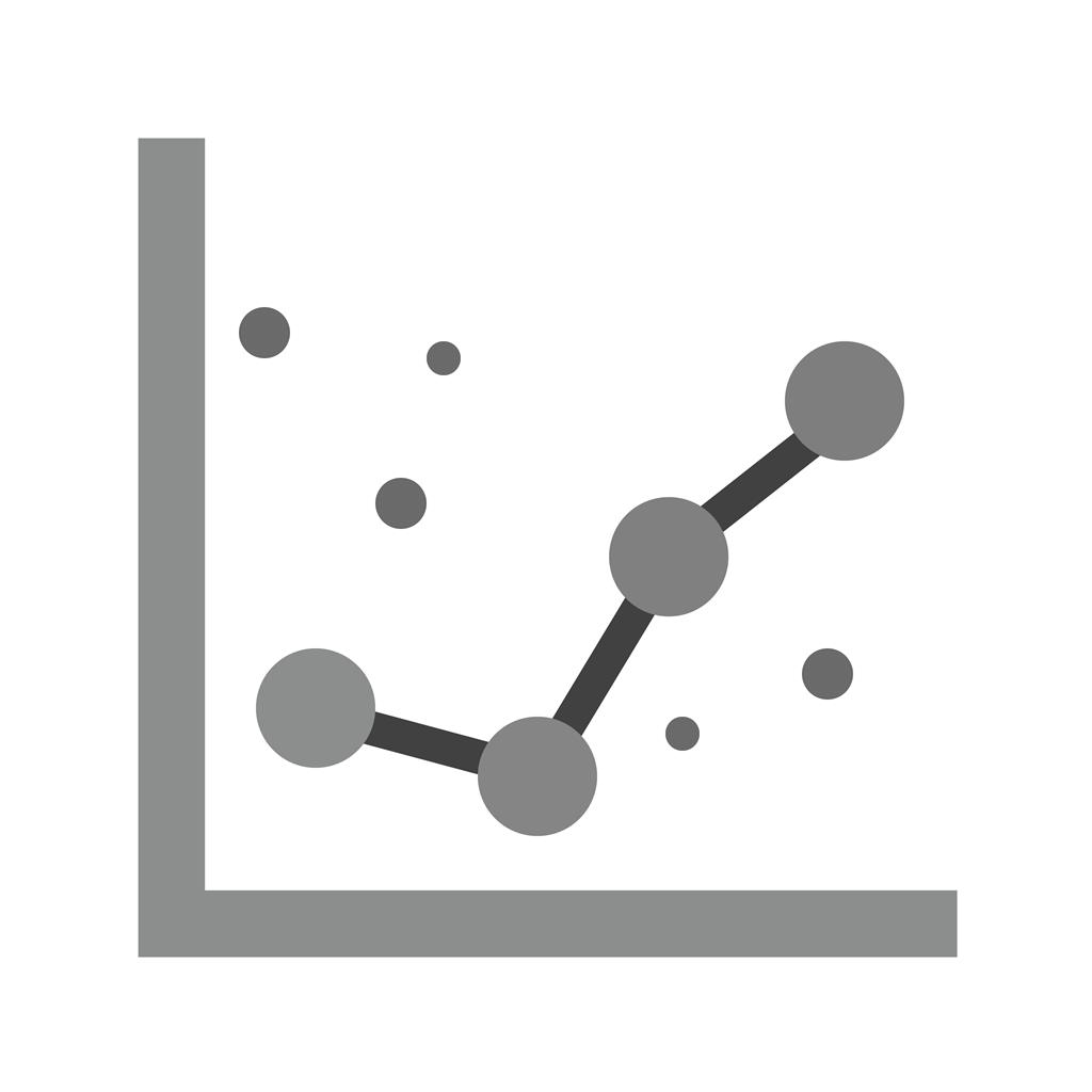 Dotted Graphs Greyscale Icon