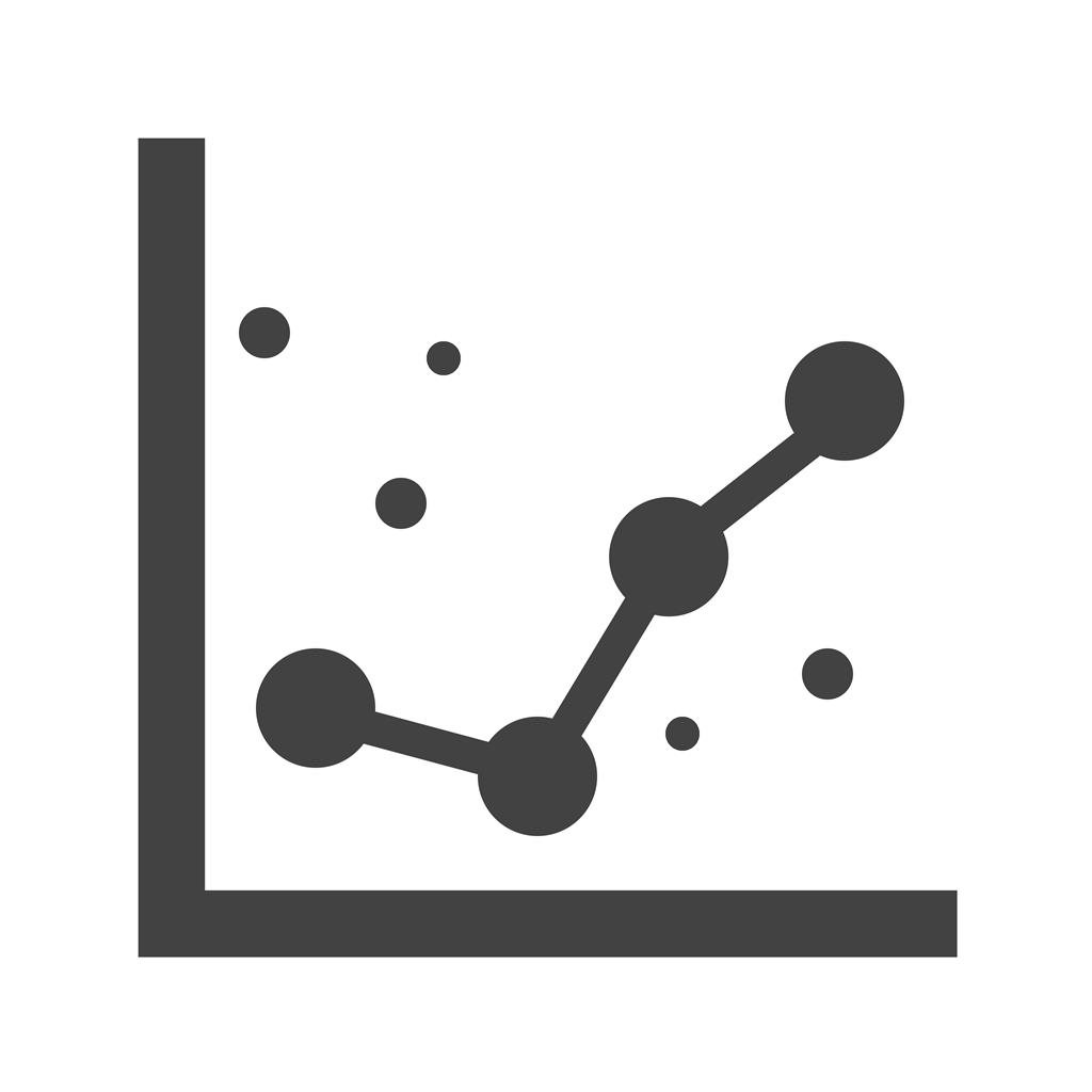 Dotted Graphs Glyph Icon