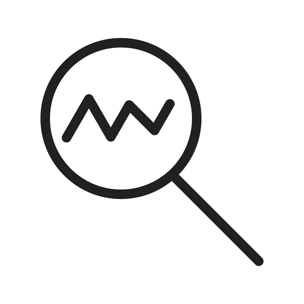 Statistical Analysis Line Icon