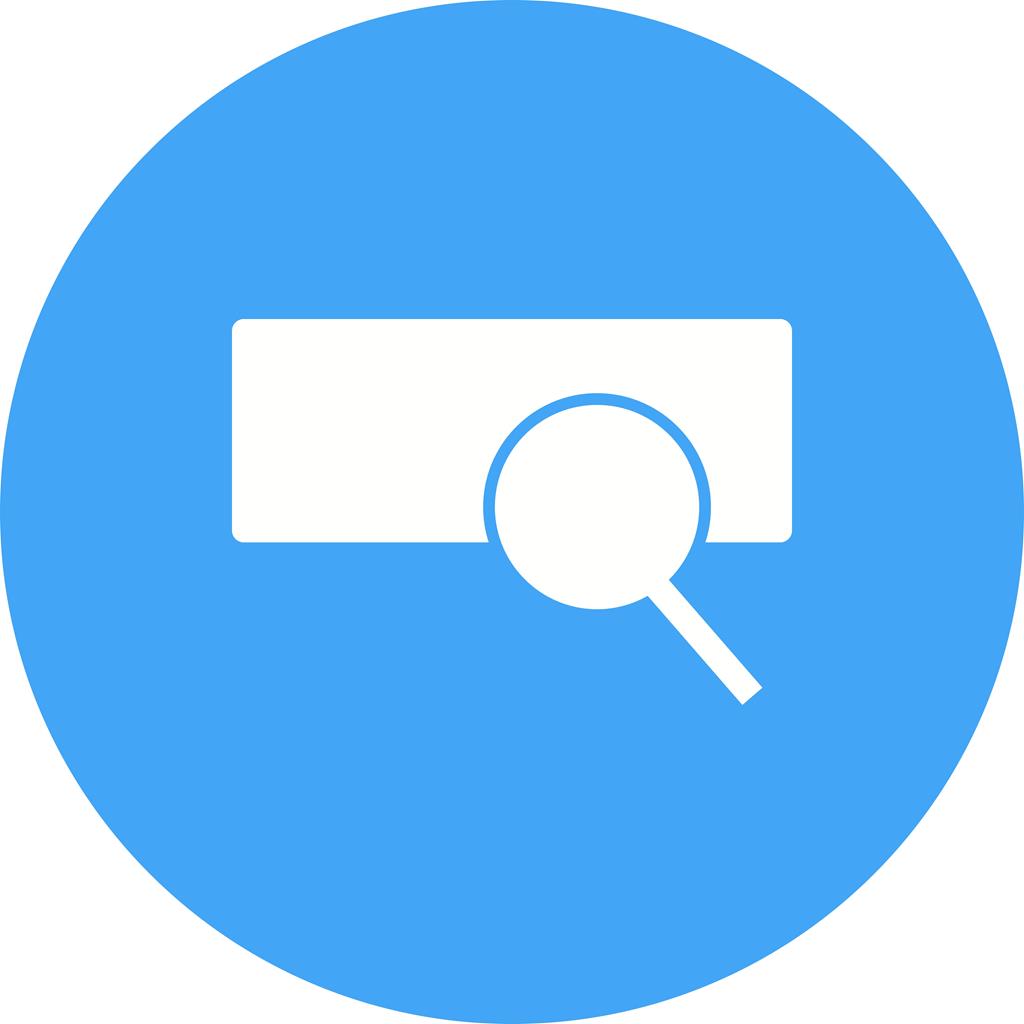 Search Bar Flat Round Icon