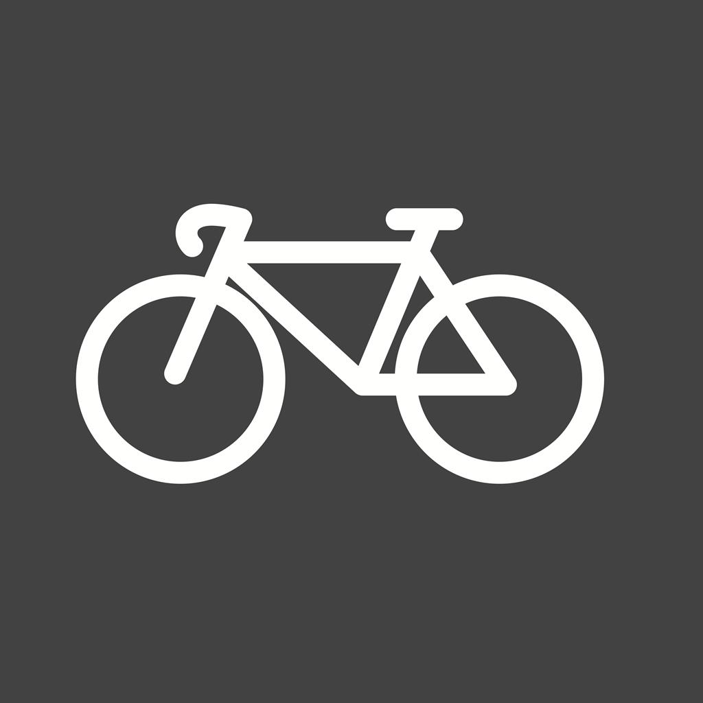 Cycle Line Inverted Icon - IconBunny