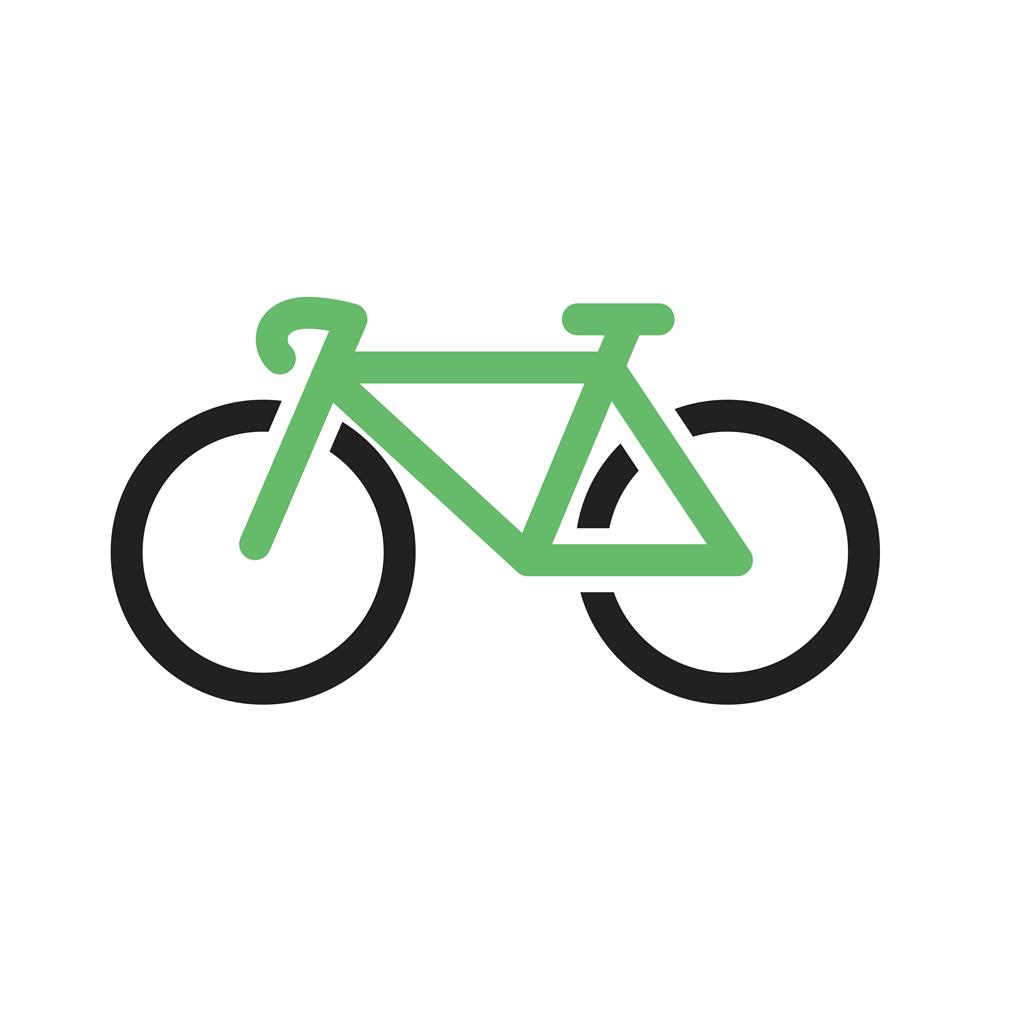 Cycle Line Green Black Icon - IconBunny