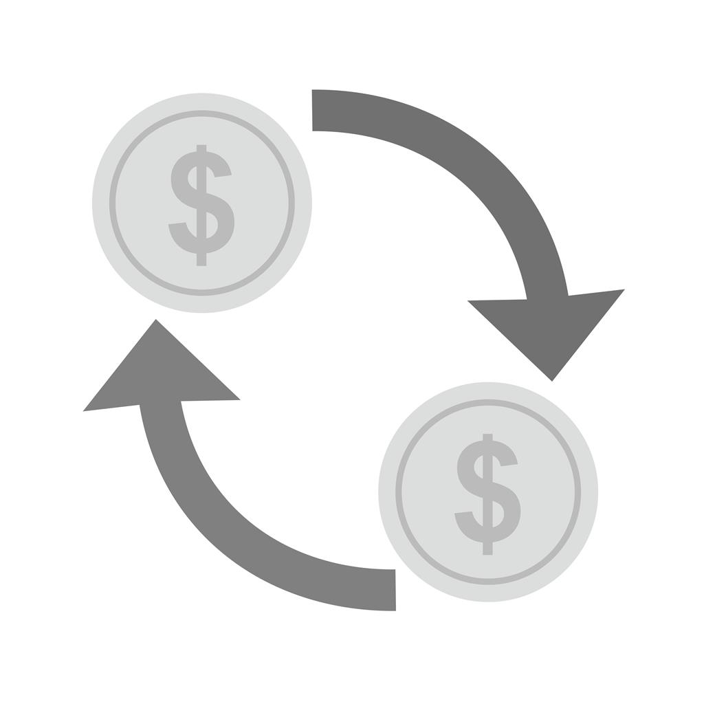 Move Currency Greyscale Icon