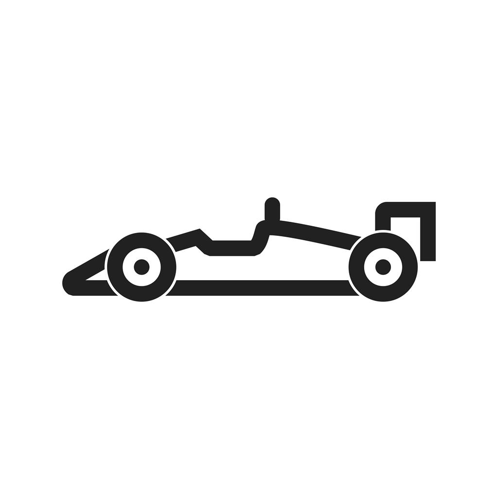 Sports Car Line Icon - IconBunny
