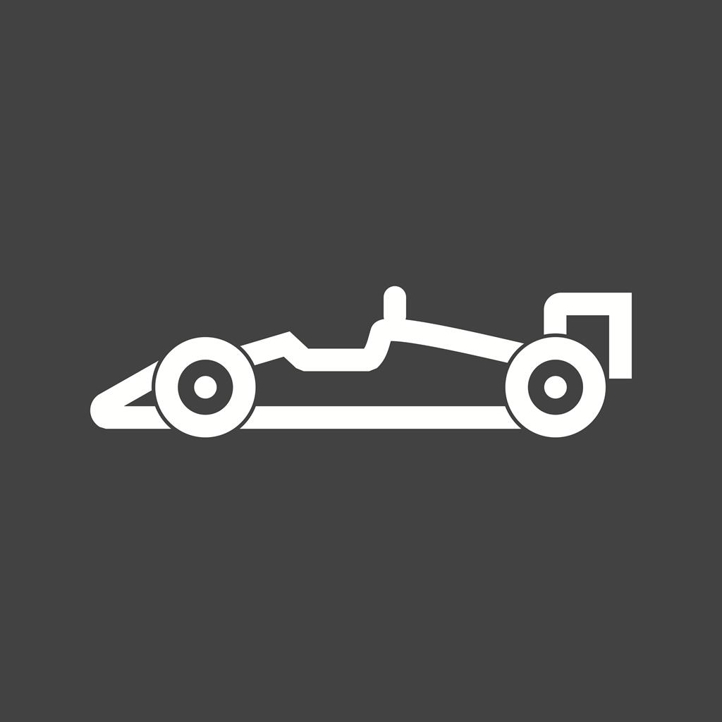 Sports Car Line Inverted Icon - IconBunny