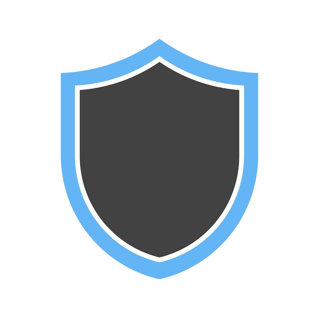 Shield I Blue Black Icon