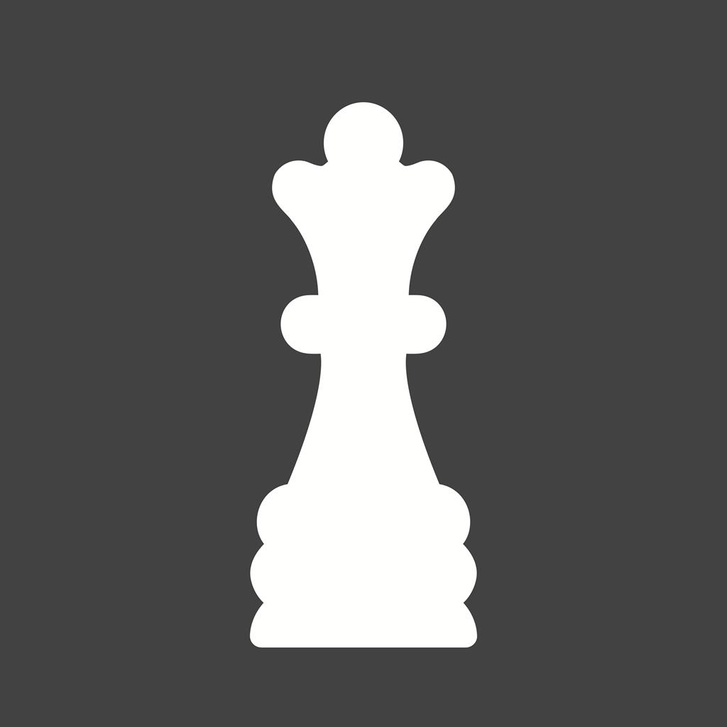 Chess Glyph Inverted Icon - IconBunny