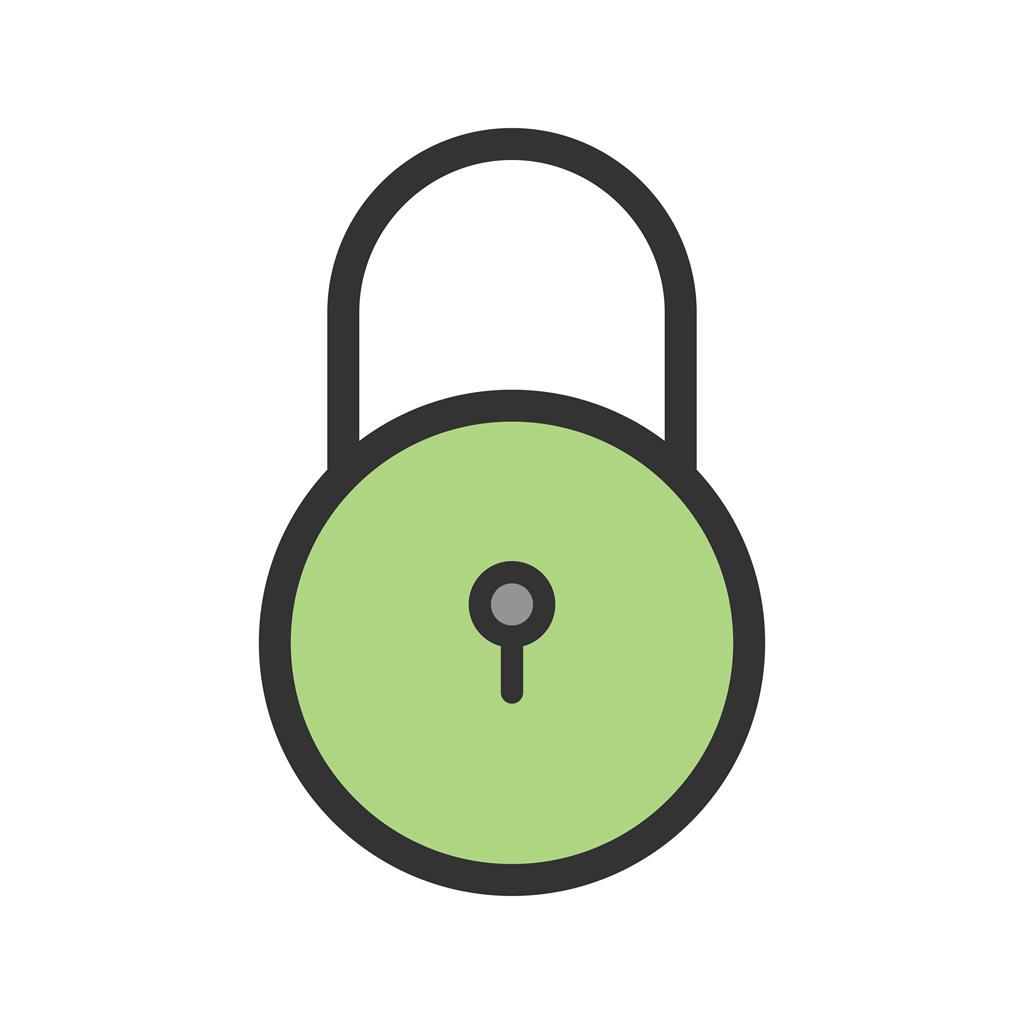 Lock II Line Filled Icon
