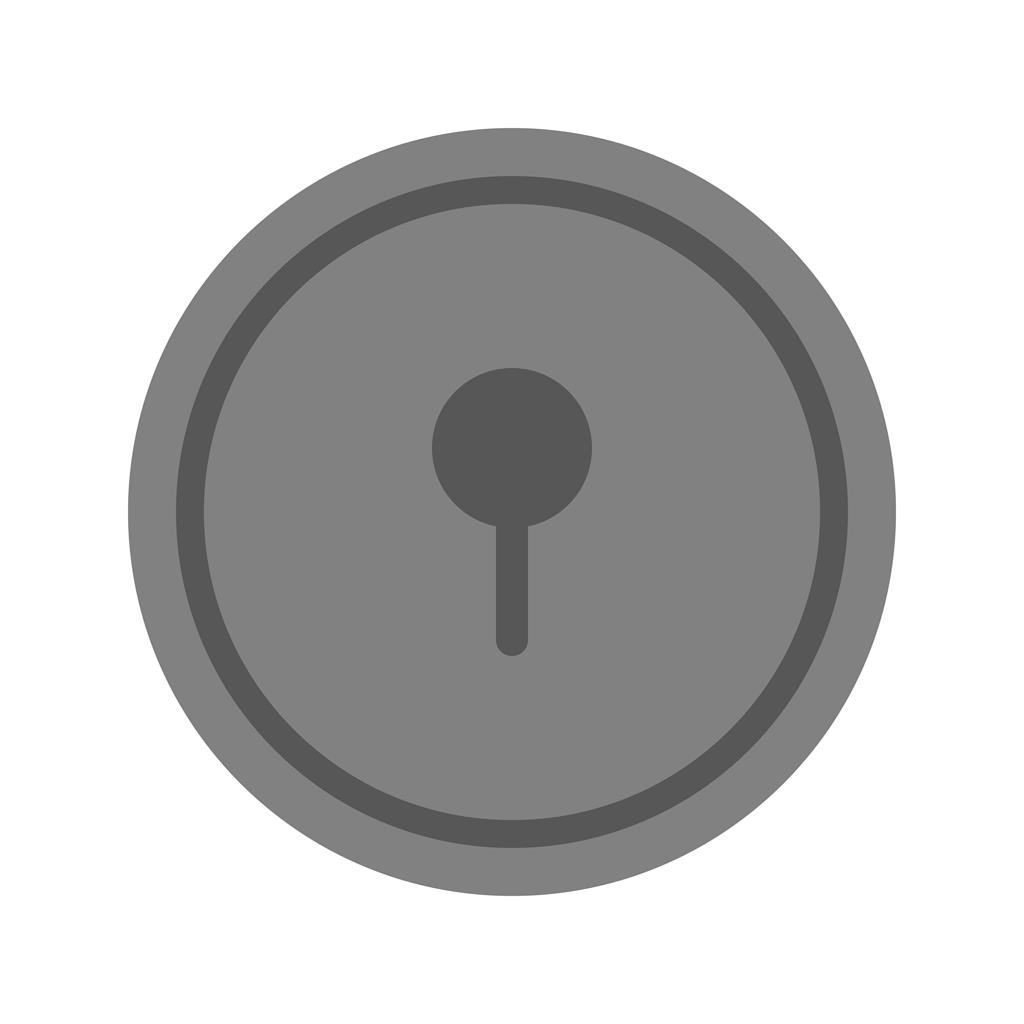 Keyhole Greyscale Icon