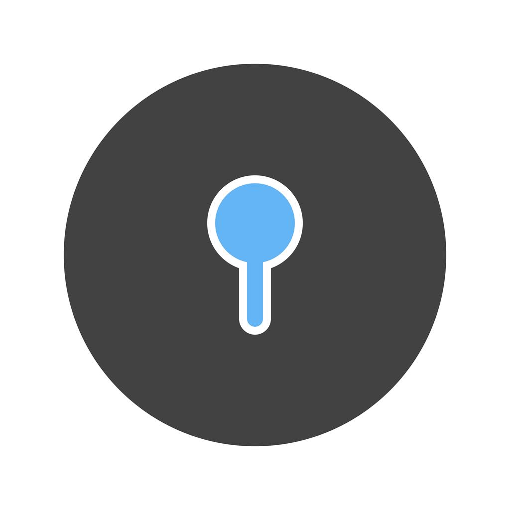 Keyhole Blue Black Icon