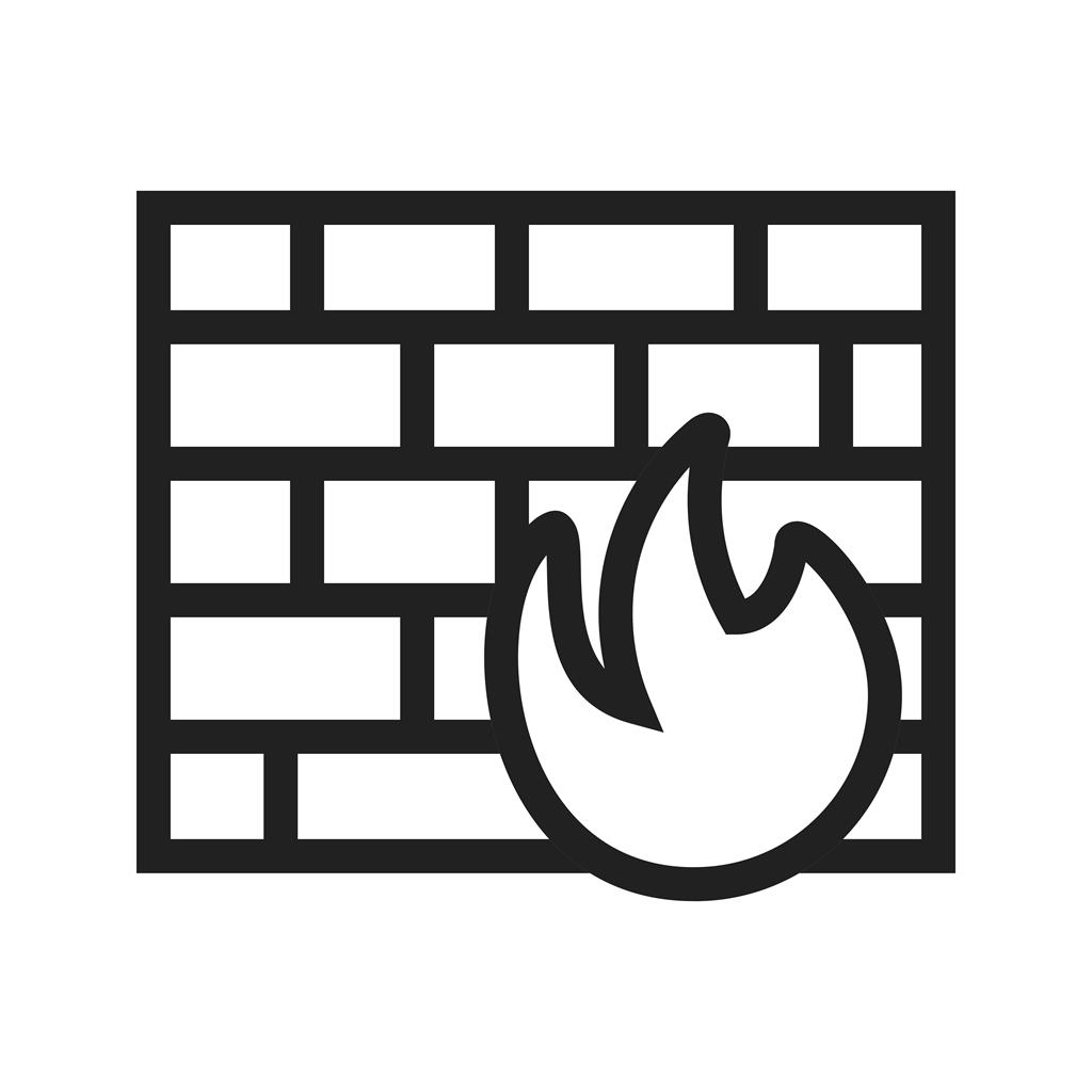 Firewall Line Icon