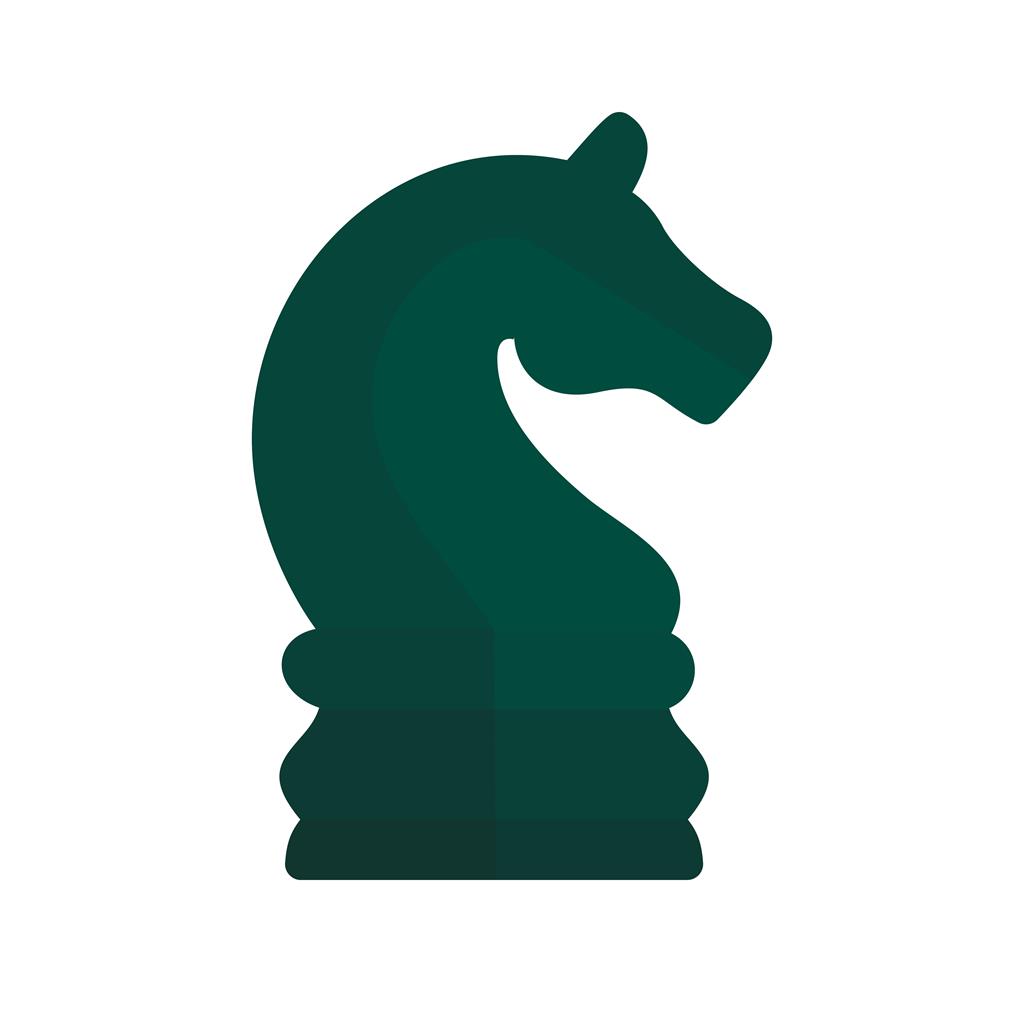 Chess II Flat Multicolor Icon - IconBunny