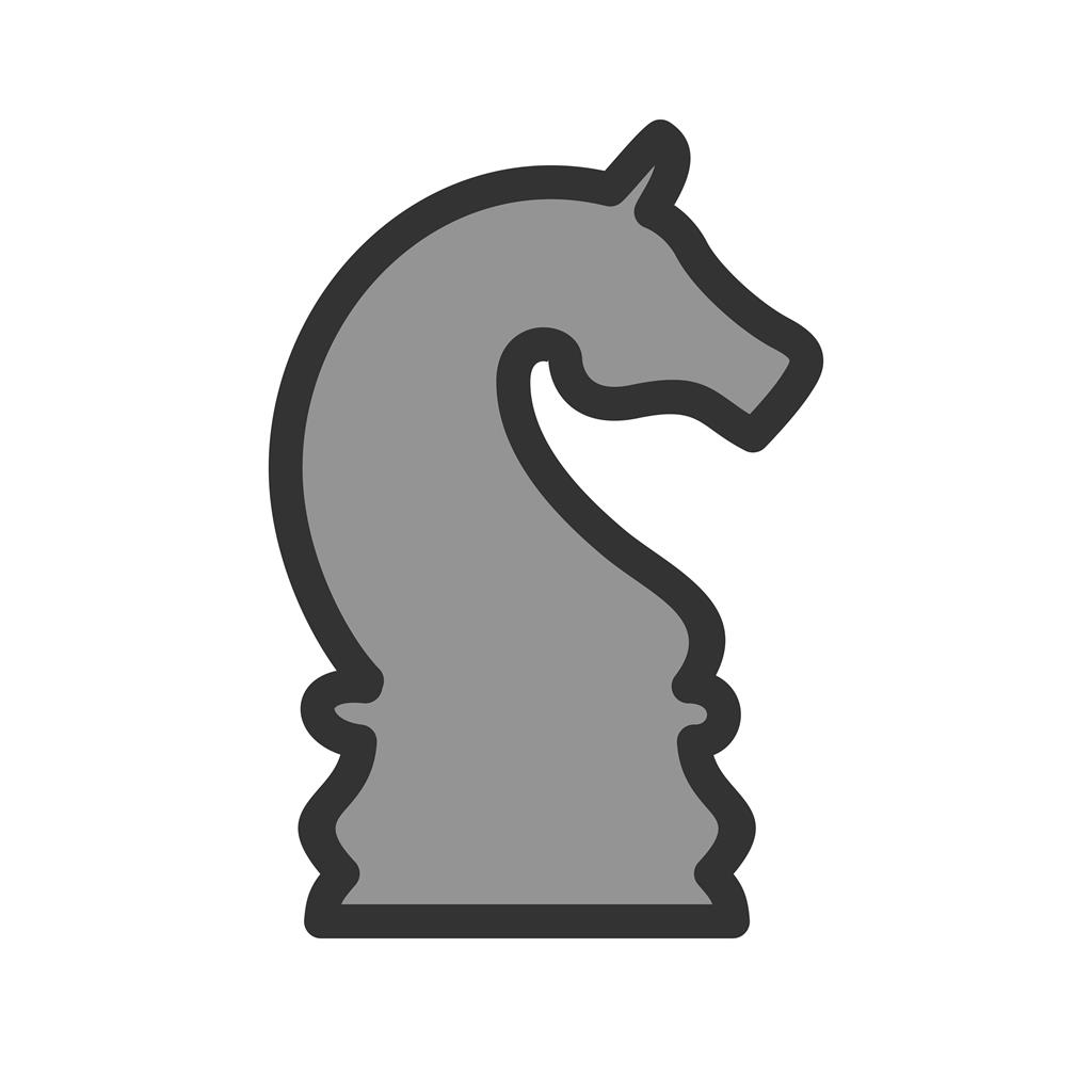 Chess II Line Filled Icon - IconBunny
