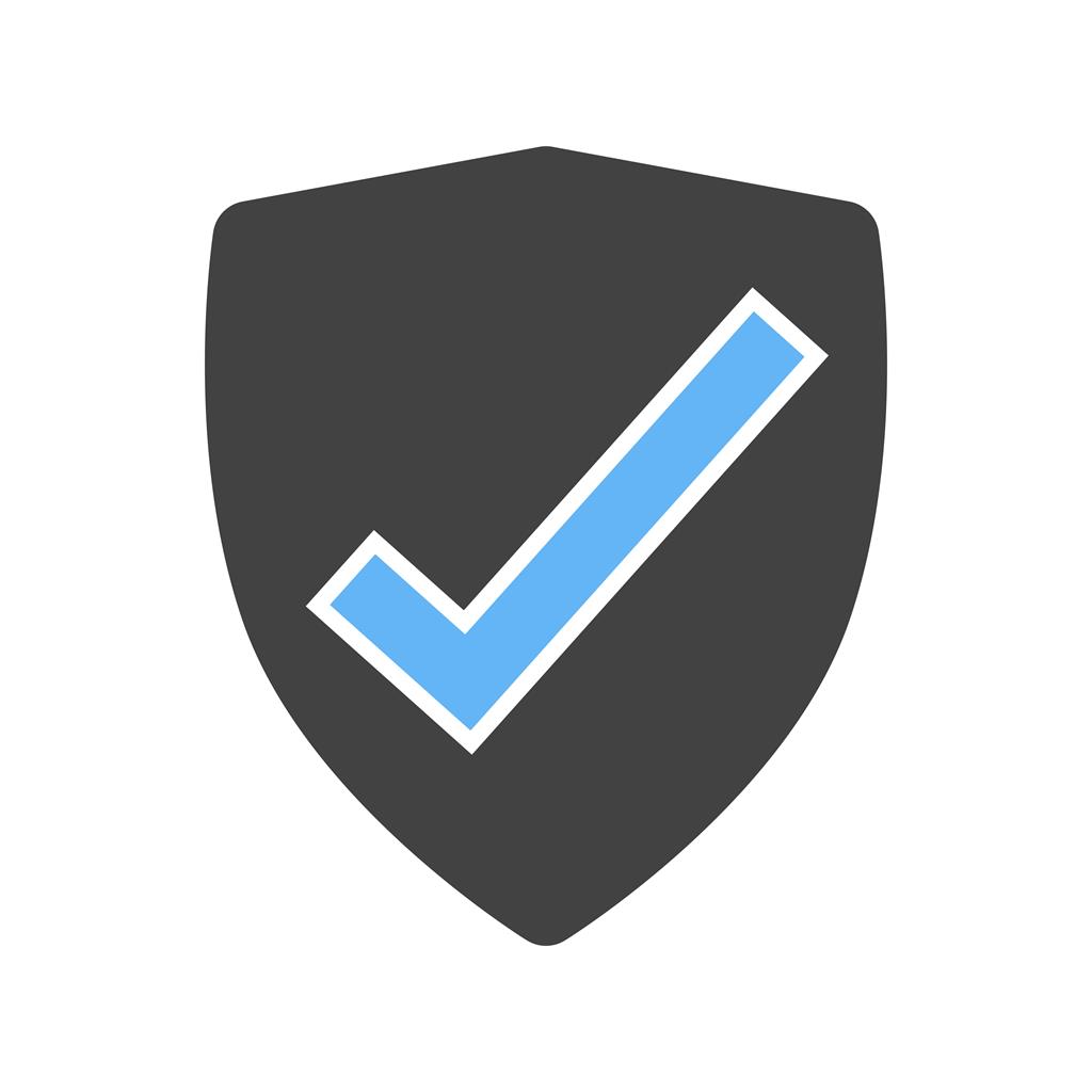 Protected Blue Black Icon