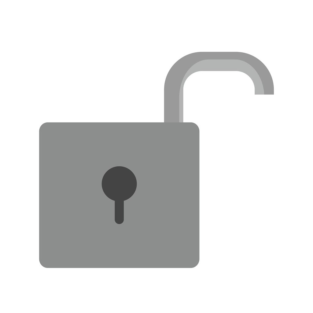 Unlock Greyscale Icon