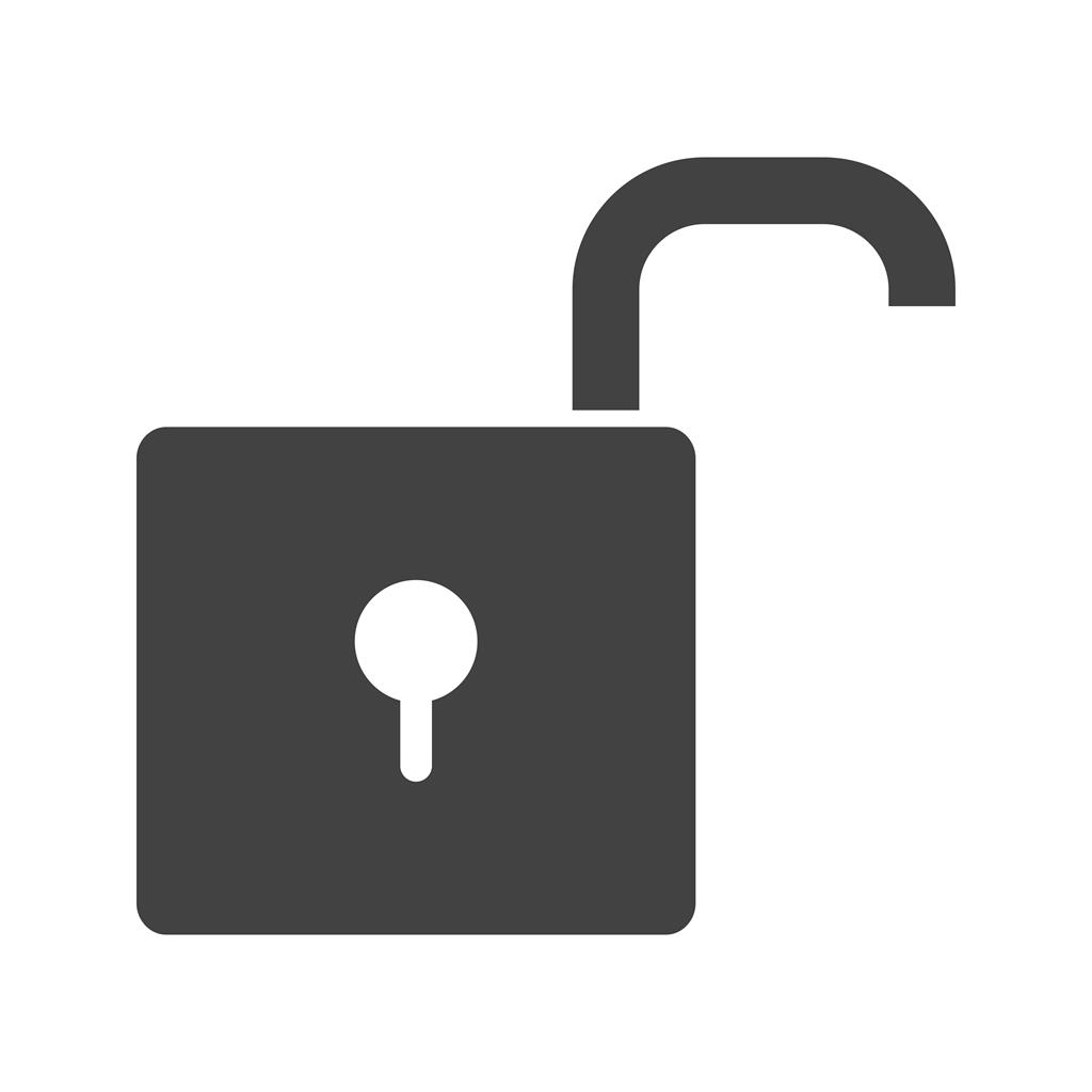 Unlock Glyph Icon