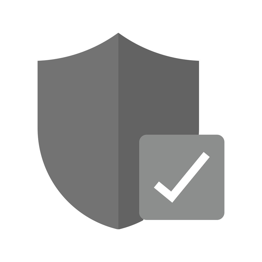 Verified Protection Greyscale Icon