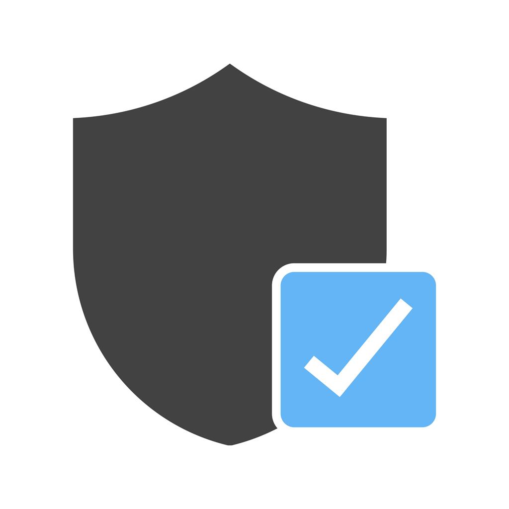 Verified Protection Blue Black Icon