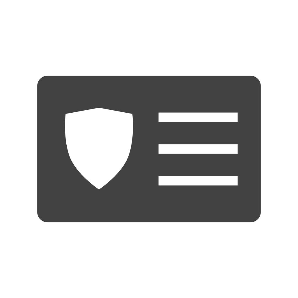 Protected Card Glyph Icon