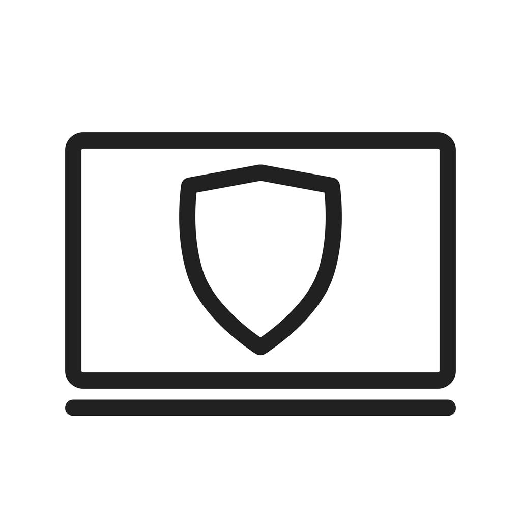 Protected System Line Icon