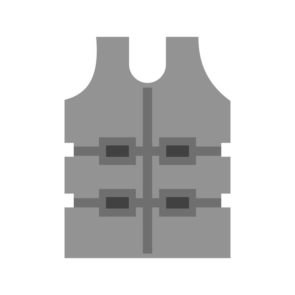 Bullet Proof Vest Greyscale Icon