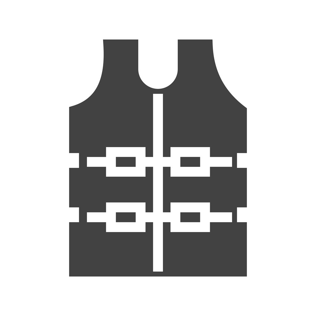 Bullet Proof Vest Glyph Icon