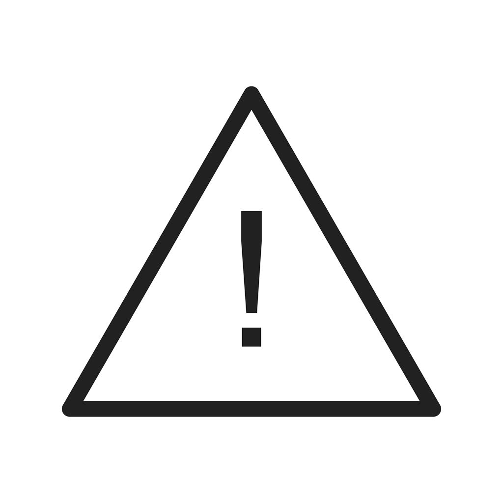Warning Sign Line Icon