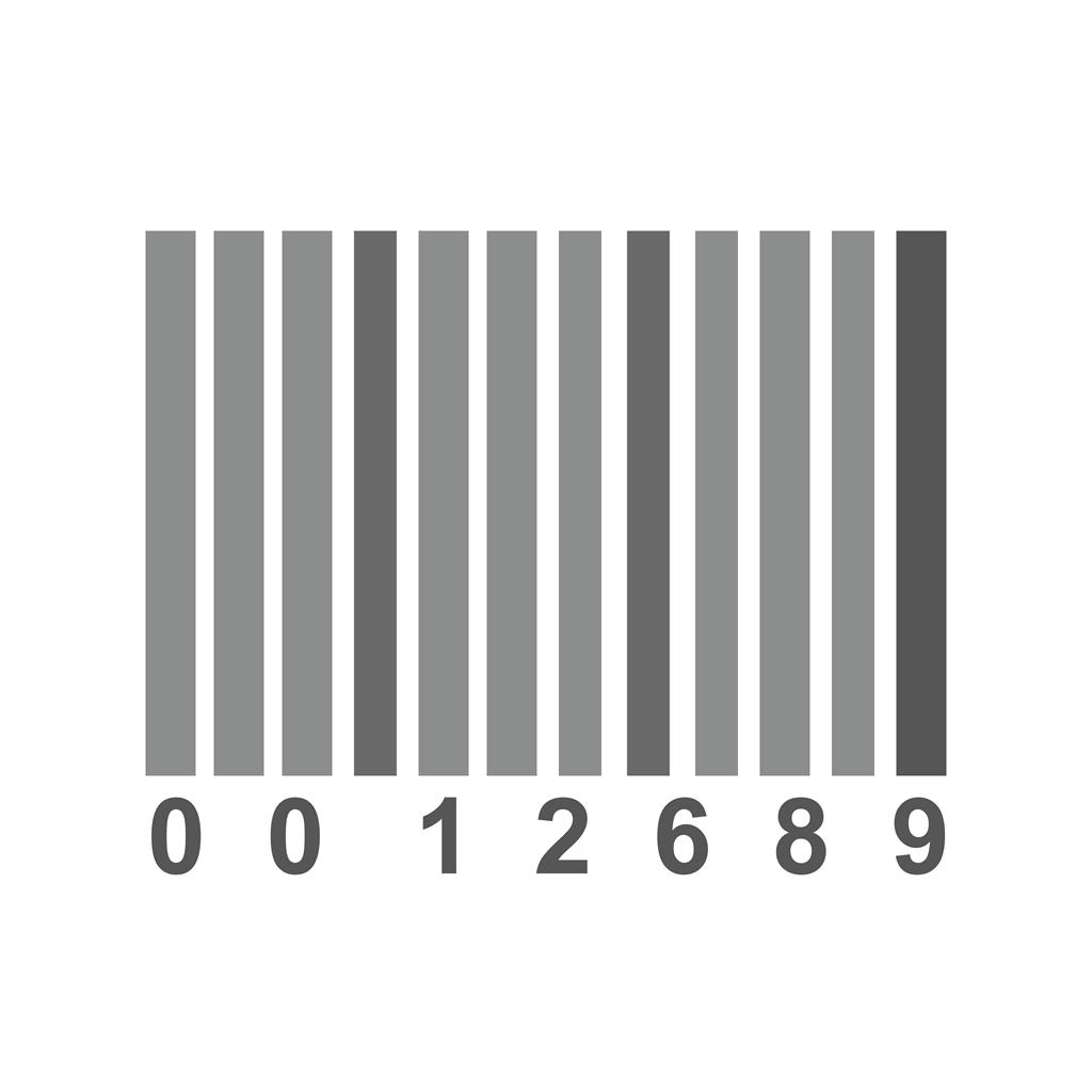 Barcode Greyscale Icon