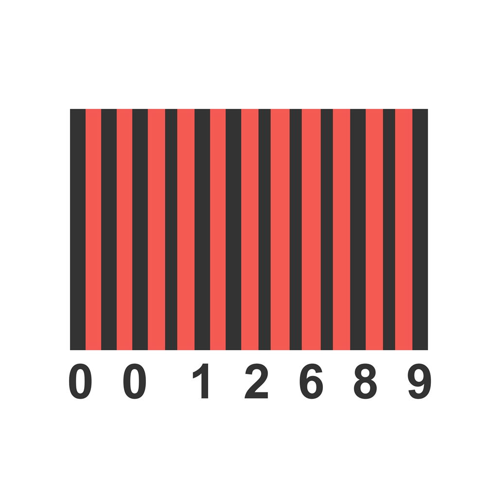 Barcode Line Filled Icon