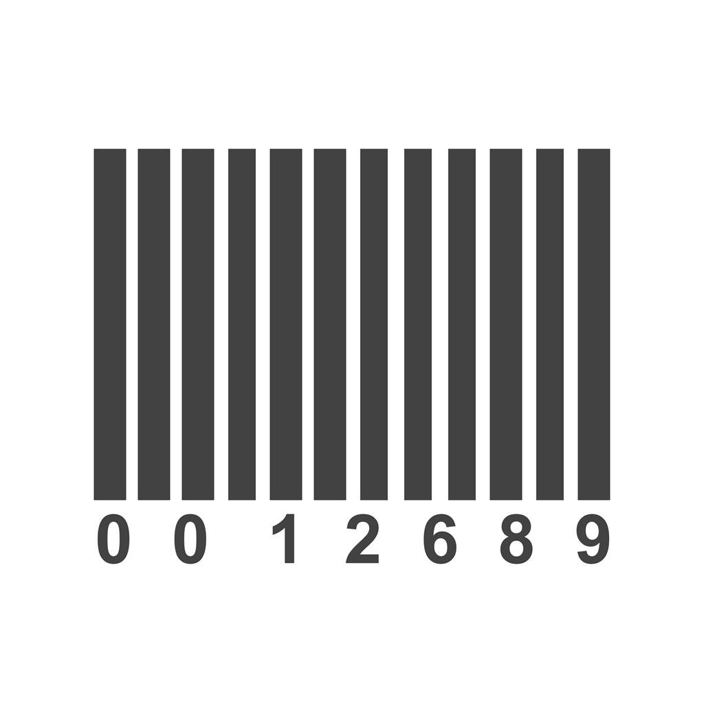 Barcode Glyph Icon