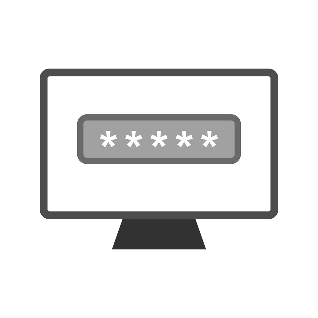 System Password Greyscale Icon