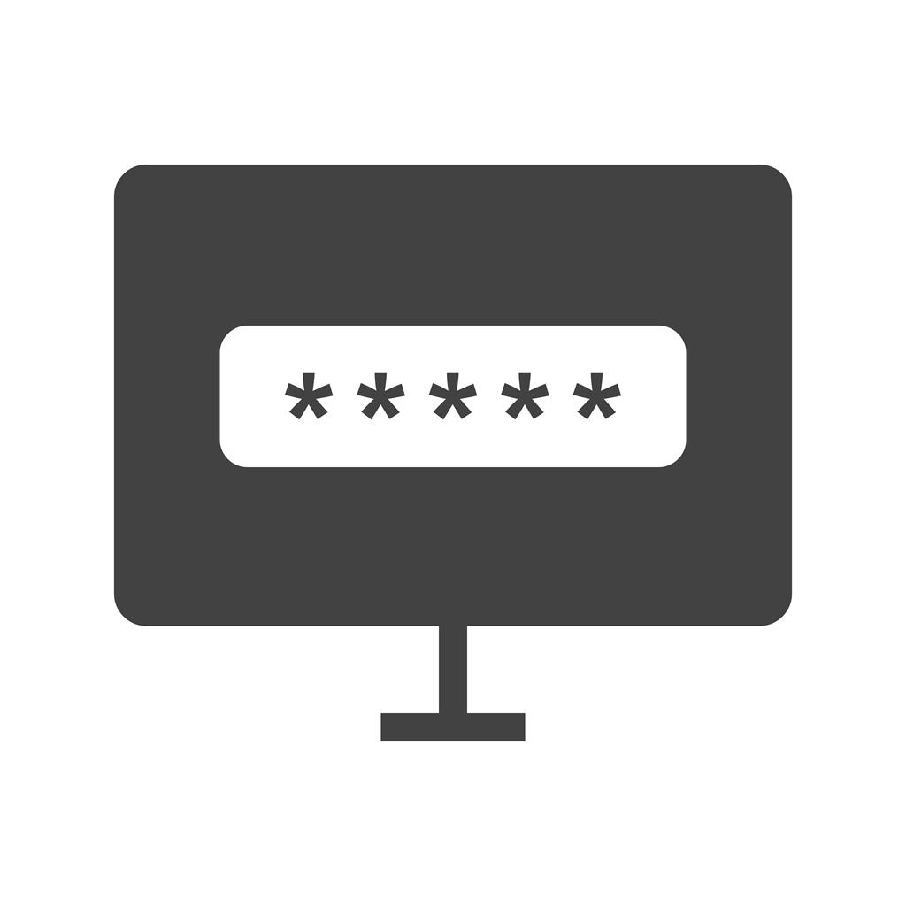 System Password Glyph Icon