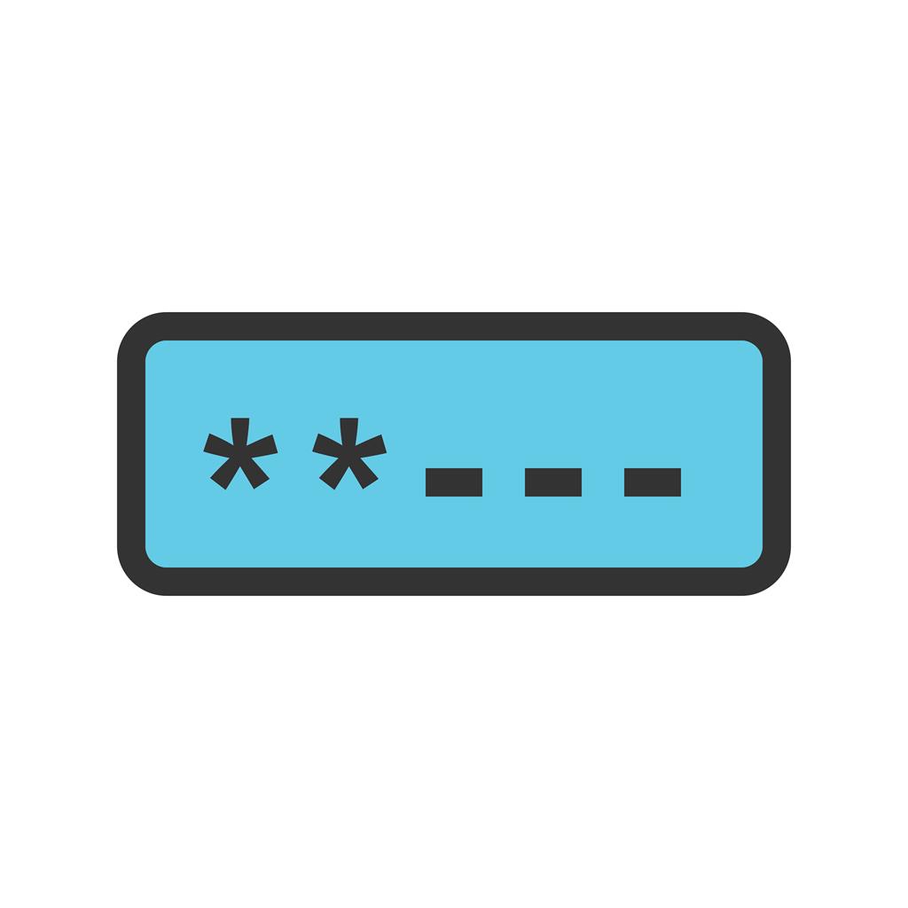 Password field Line Filled Icon