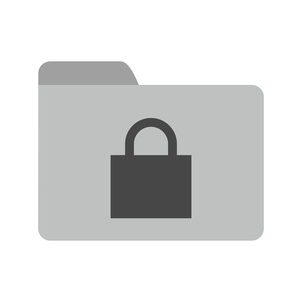 Secure Folder Greyscale Icon