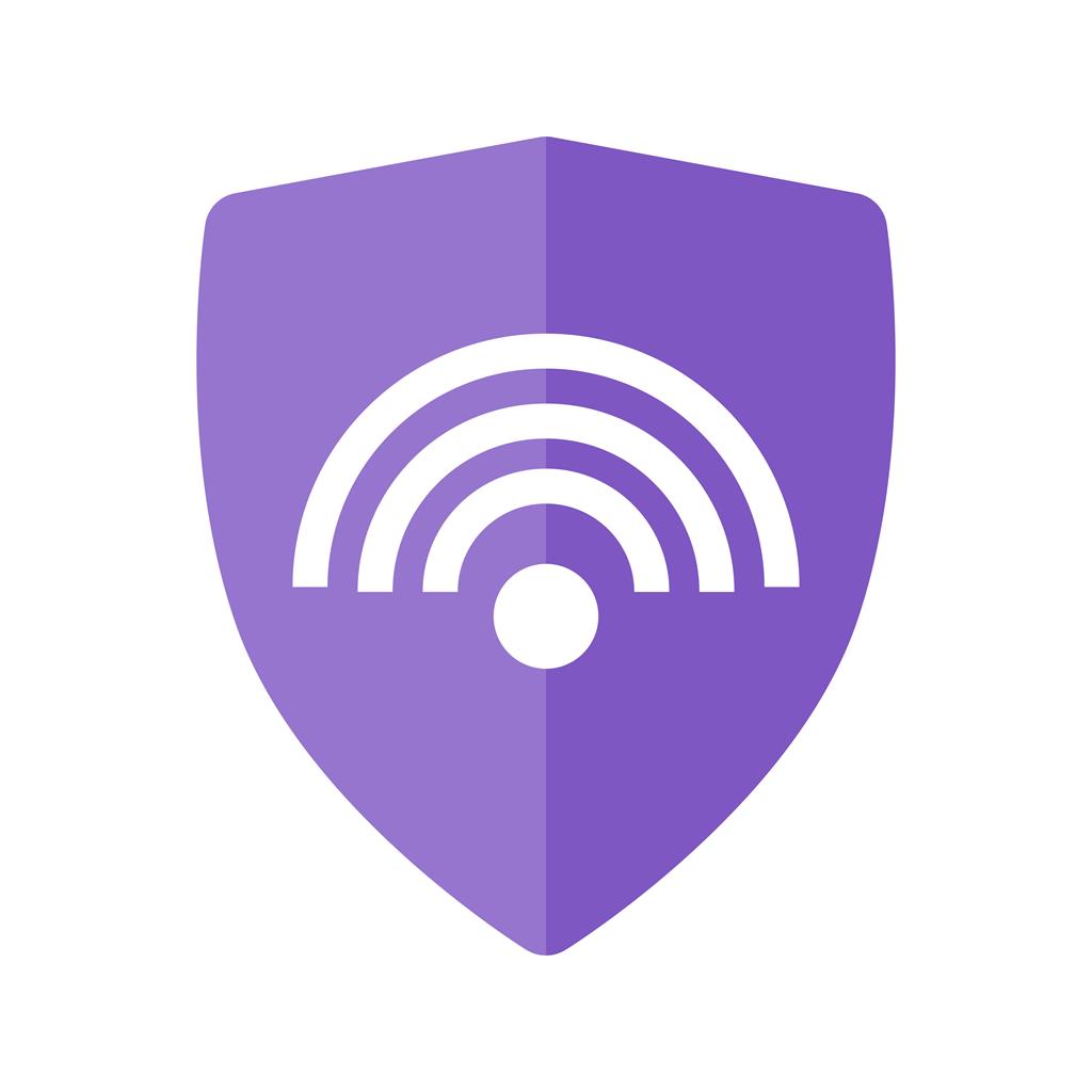 Protected Wifi Flat Multicolor Icon